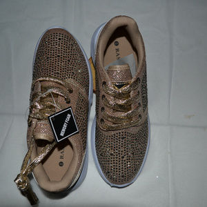 Rasolli Michelle Women’s Glitter Lace-Up Sneakers